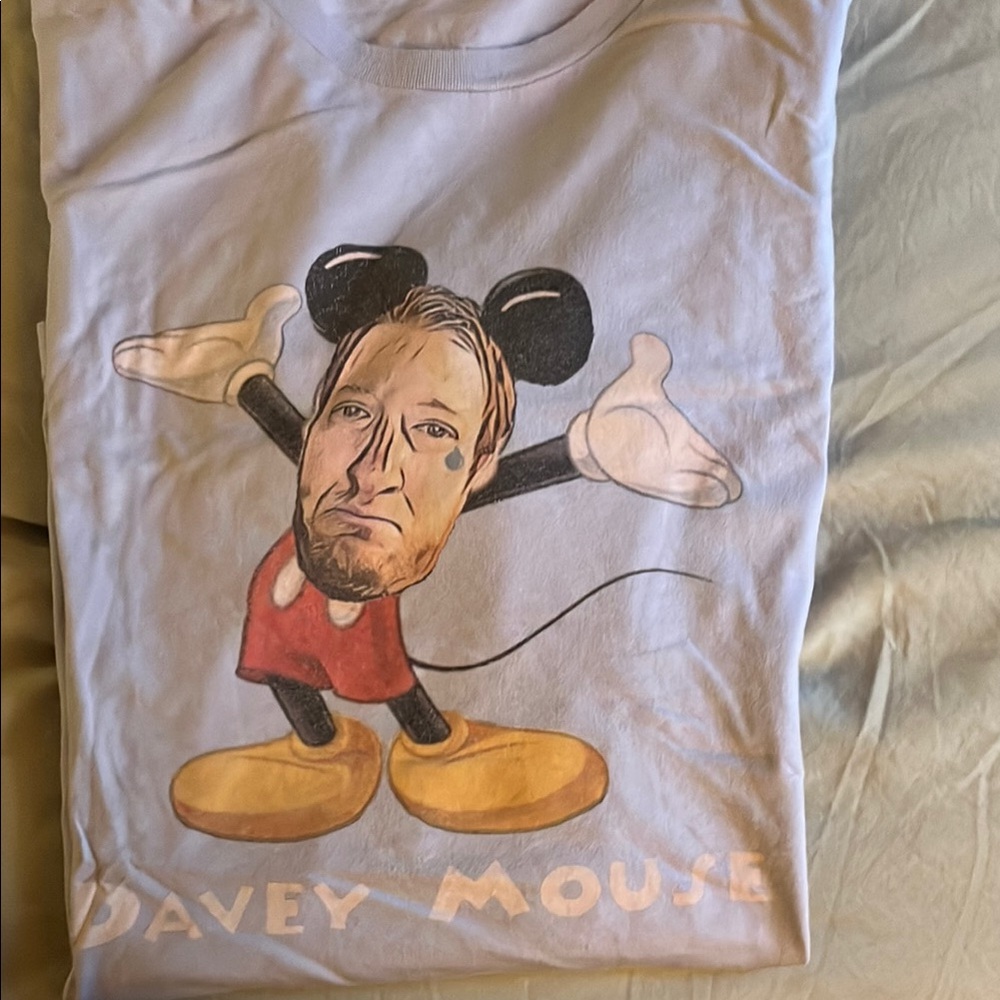 Davey Mouse Graphic Tee - White
